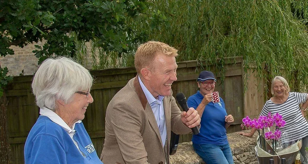 Adam Henson with microphone at Watershed RDA